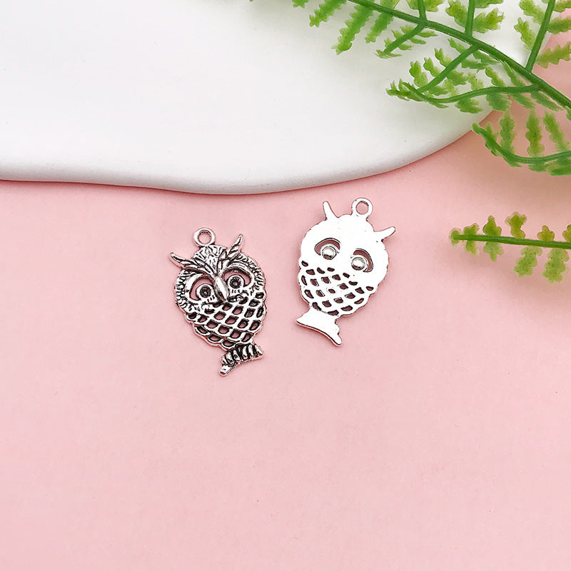 Wholesale Alloy Owl iDIY Handmade Necklace Pendant Accessories